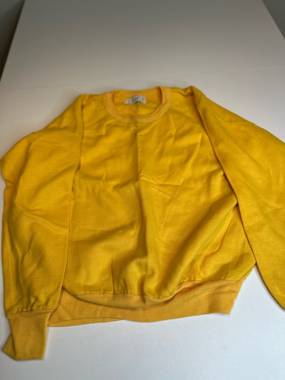Scrambler by Friston Yellow Fleece Crewneck